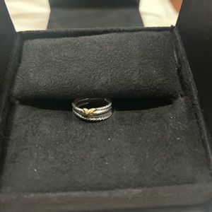 David Yurman X Crossover Band Ring Size 6
